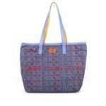 Blue & Red  Awuraba Ankara Tote Bag