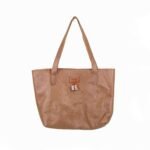 French Beige Rashida Leather Tote