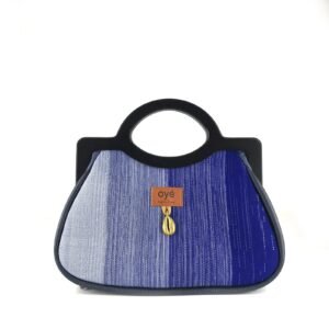 Pale Aqua & Gulf Blue Mitsui Mudcloth Purse