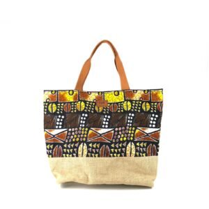 Ankara Jute Tote bag