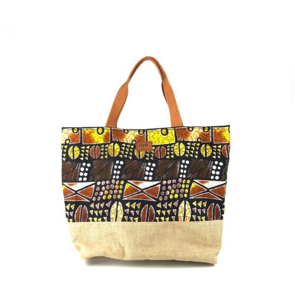 Ankara Jute Tote bag