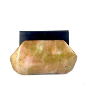 Gold-Bronze Mansa All Leather Clutch