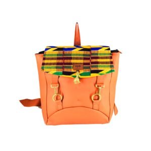 Orange Adom (All leather) Backpack