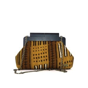 Mustard Mudcloth Mansa clutch