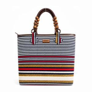 Oye Bag Brown & Black Africa Print Tote