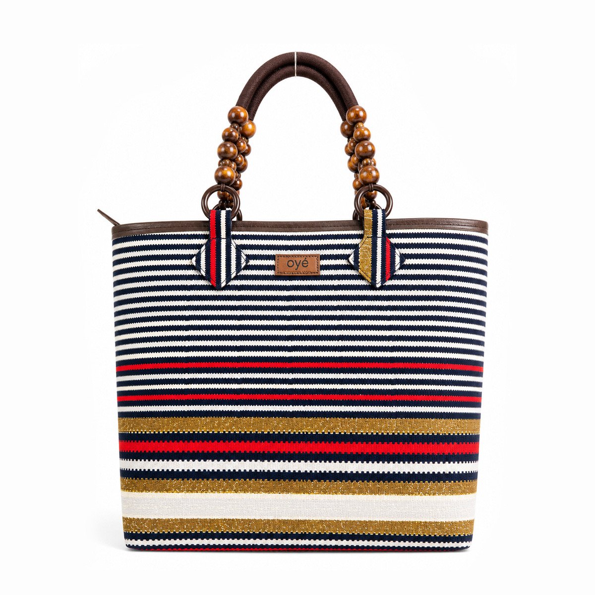 Oye Bag Brown & Black Africa Print Tote Oye Bag Brown & Black Africa Print Tote