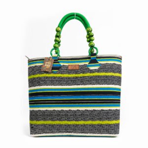 Oye Bag-Green Africa Print Tote