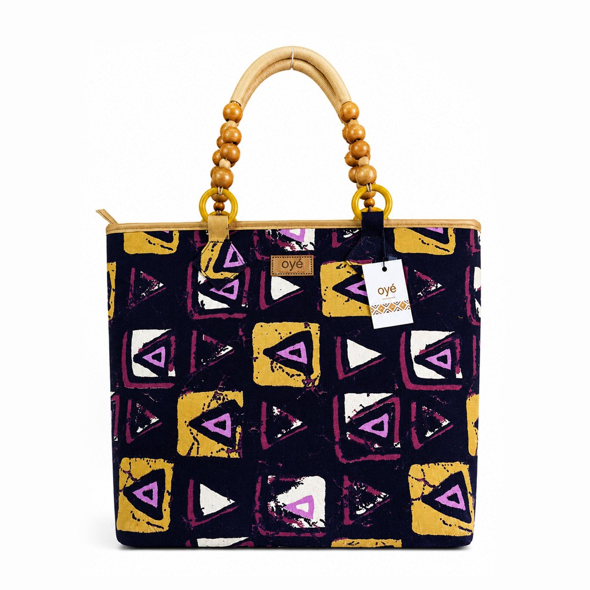 Oye Bag Multicoloured Africa Print Tote Oye Bag Multicoloured Africa Print Tote