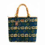 Oye Bag Navy Blue Africa Print Tote