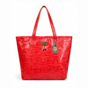 Oye Bag Large Red Leather Tote